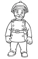 Brandweerman Sam kleurplaat 9